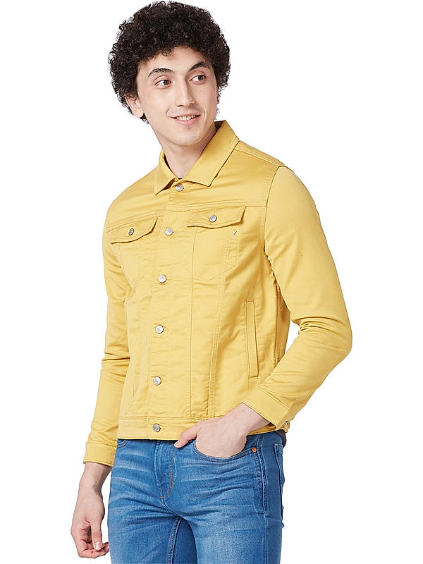Killer Solid Yellow Jacket For Men