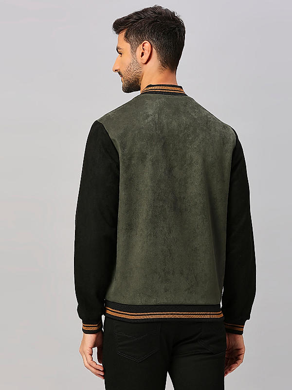 Killer Men Olive Solid Bomber Jacket