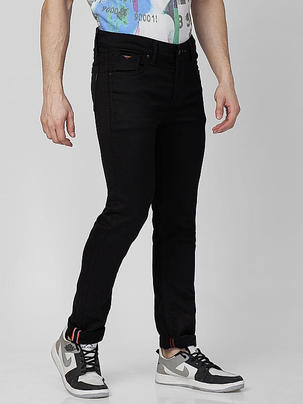 Killer Men Black Solid Straight Fit Jeans