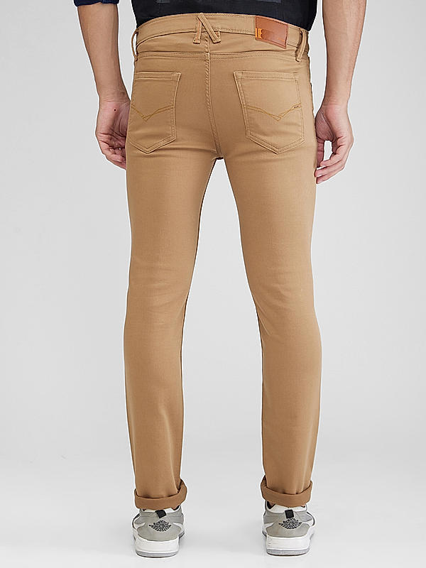 Killer Men Khaki Solid Skinny Fit Jeans