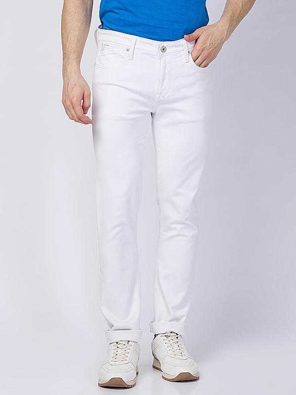 Killer Men White Solid Skinny Fit Jeans