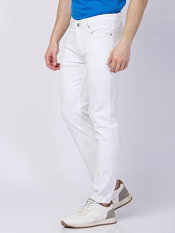 Killer Men White Solid Skinny Fit Jeans