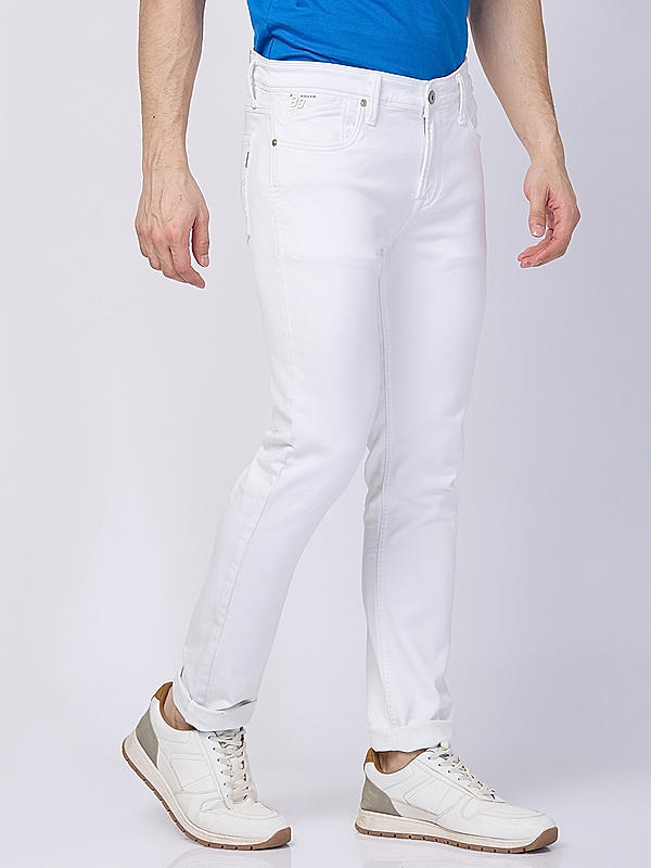 Killer Men White Solid Skinny Fit Jeans