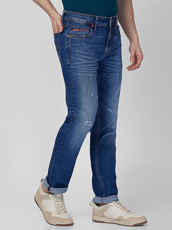 Killer Men Blue Solid Slim Fit Jeans