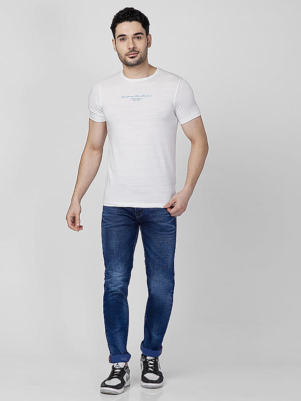 Killer Men Blue Solid Ankle Fit Jeans