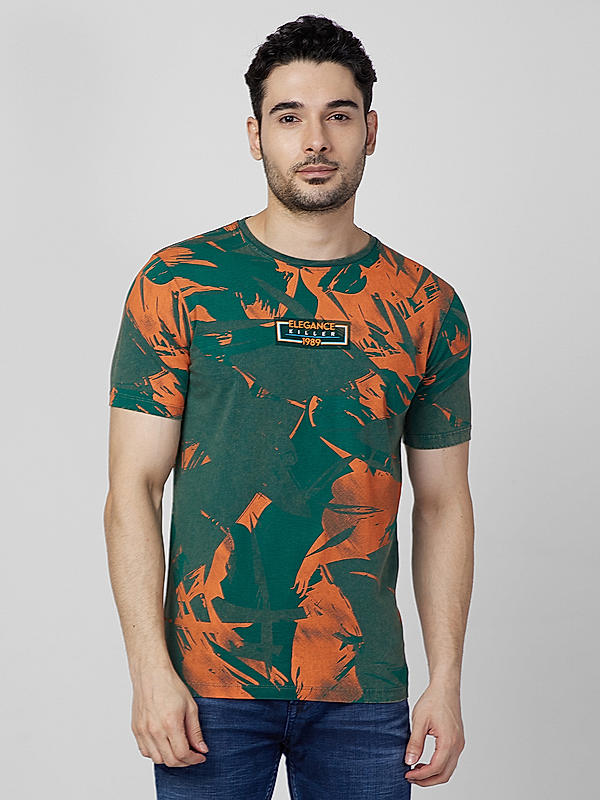 Killer Men Multicolour Regular Slim Fit T-Shirts