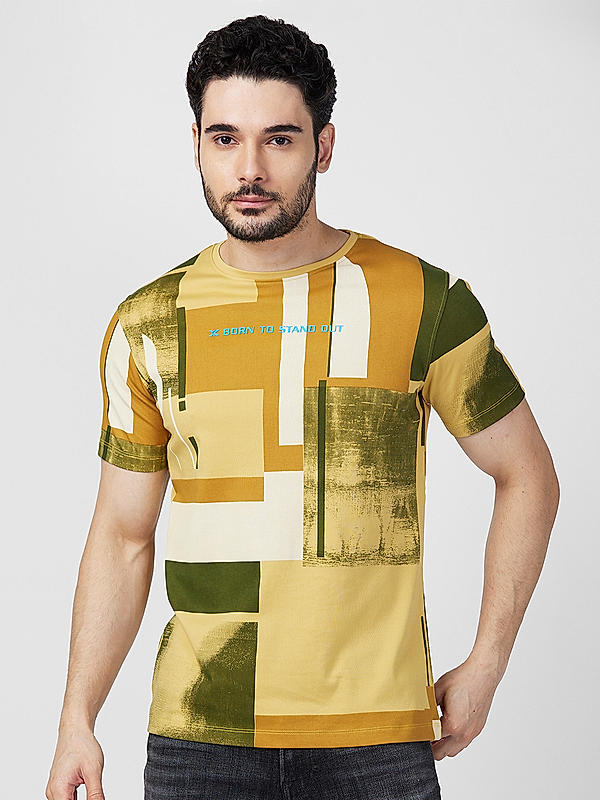 Killer Men Multicolour Regular Slim Fit T-Shirts