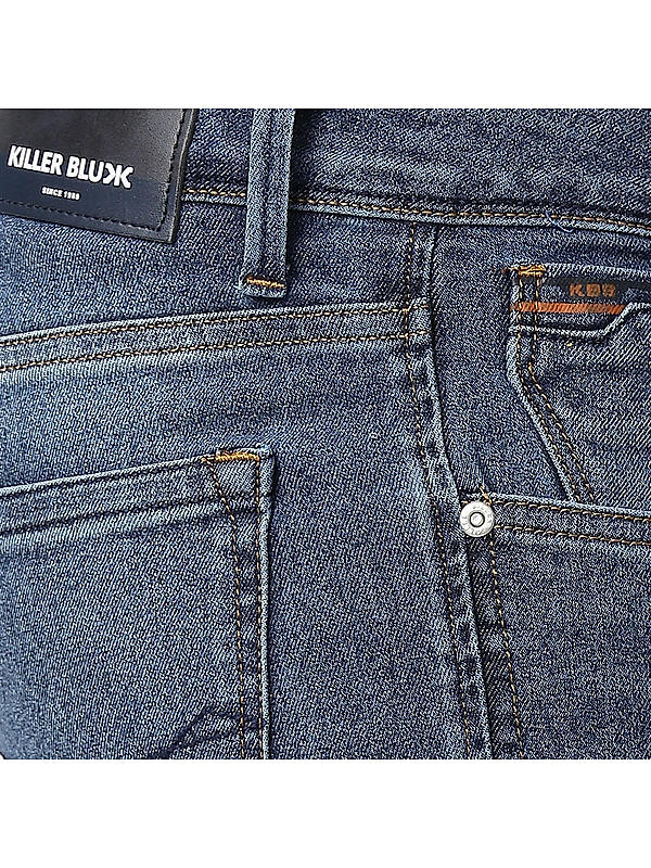 Killer Blue Solid Dunn Fit Jeans