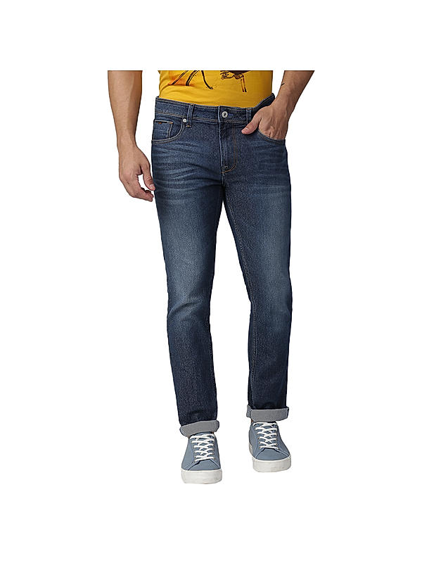 KILLER MEN'S FASHION COTTON BLENDEDSLANK FIT LIGHT WASH 5 POCKET BLUE JEANS