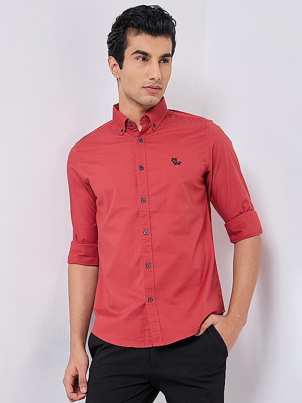 Killer Men Rust Regular Slim Fit Shirts