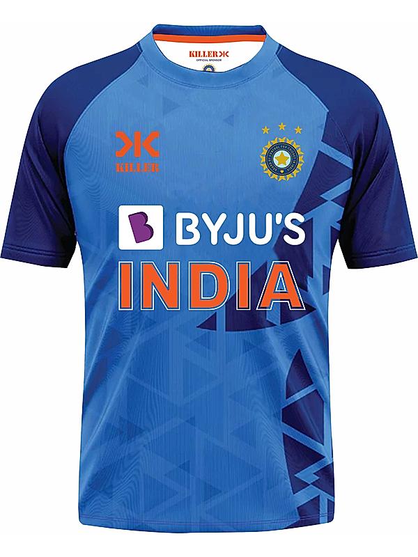 Killer Unisex Blue Half Sleeves Indian Team T20 Jersey