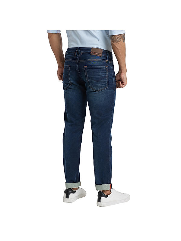 Killer Slim Fit Solid Blue Jeans For Men's
