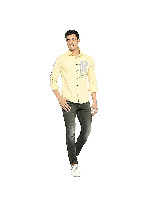 Killer Slim Fit Solid Olive Jeans For Men's