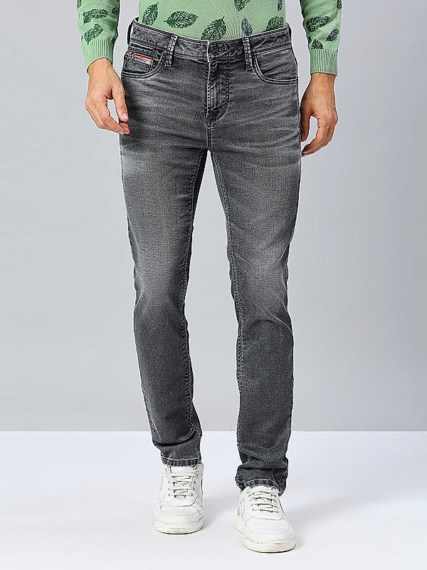 Killer Men Grey Slim Fit Solid Casual Jeans