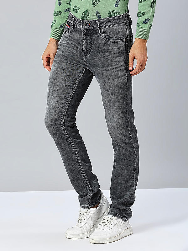 Killer Men Grey Slim Fit Solid Casual Jeans