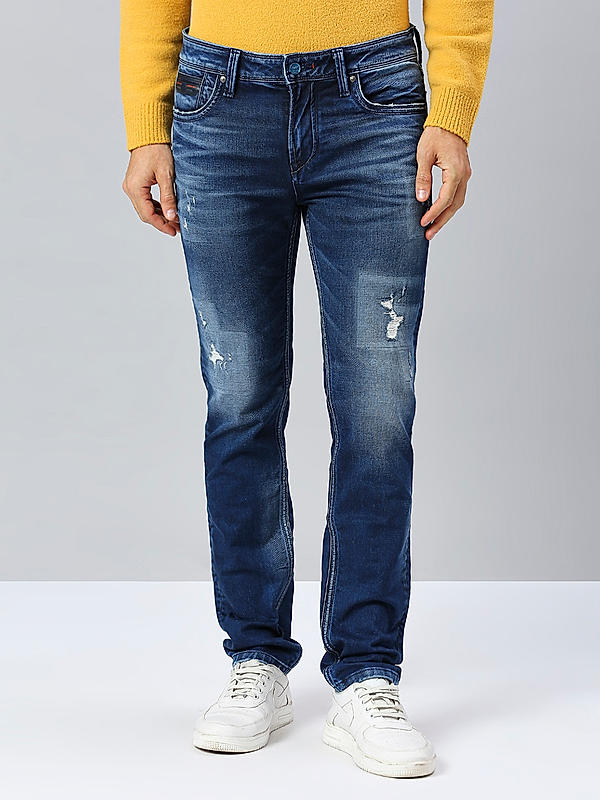 Killer Men Light Blue Slim Fit Solid Casual Jeans