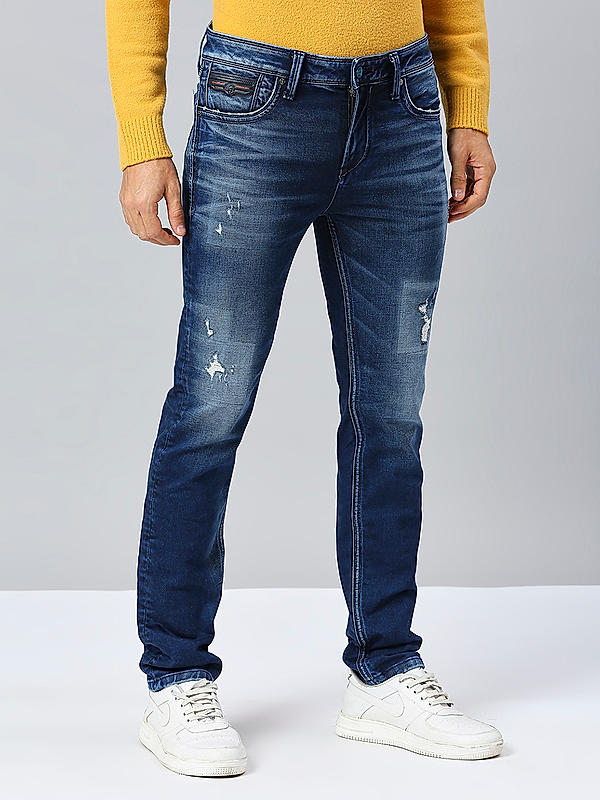 Killer Men Light Blue Slim Fit Solid Casual Jeans