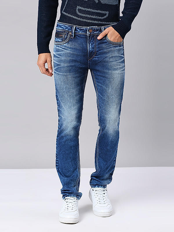 Killer Men Light Blue Slim Fit Solid Casual Jeans