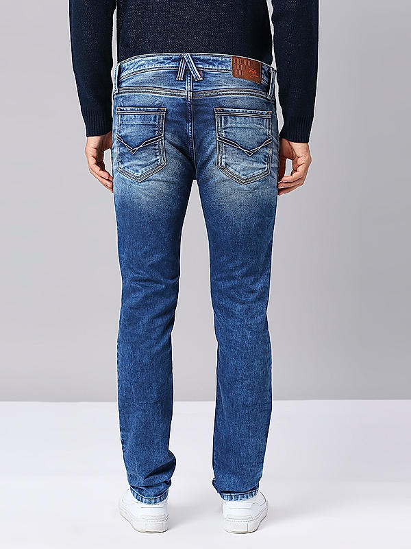 Killer Men Light Blue Slim Fit Solid Casual Jeans