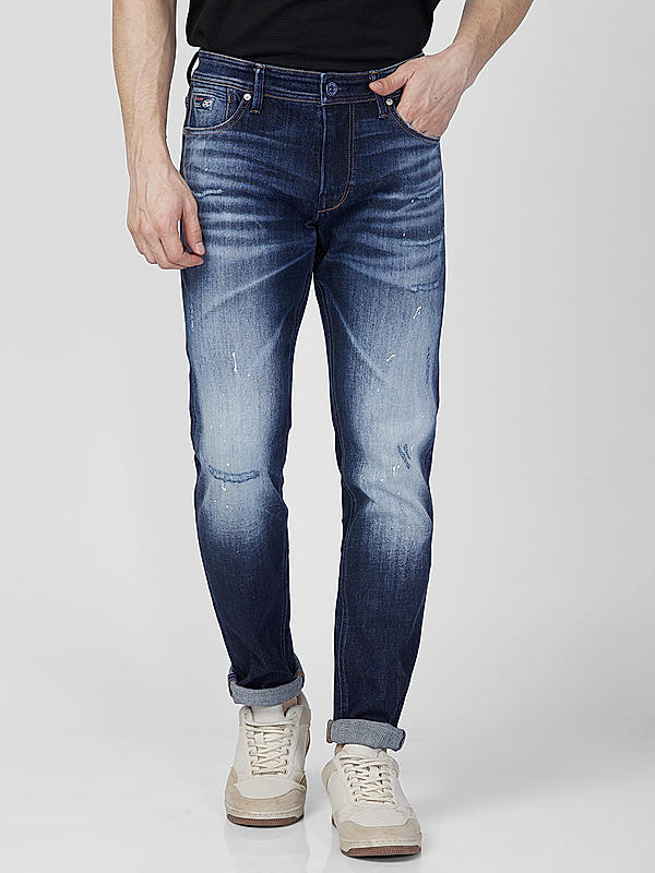 Killer Men Blue Slim Fit Solid Casual Jeans