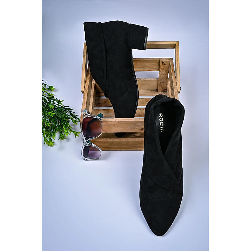 Rocia Black suede boots