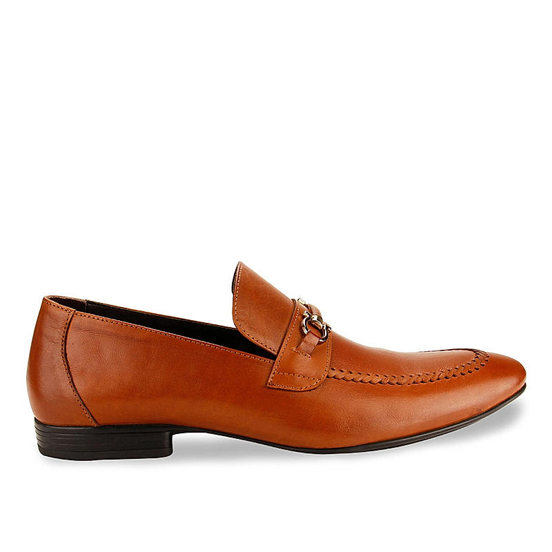 Imperio Tan Men Leather Formal Slip Ons