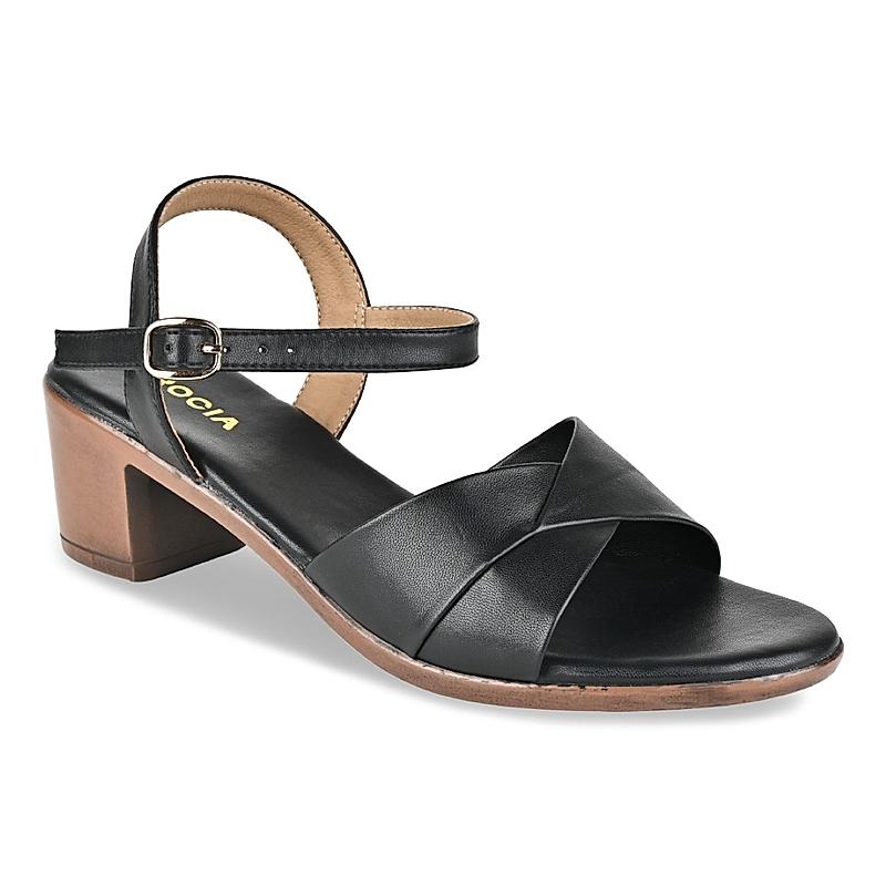 Rocia Black Women Casual Block Heel Sandals