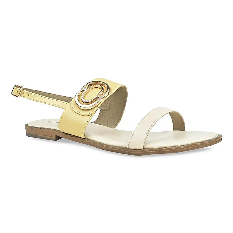 Rocia Beige Women Flat Sandals