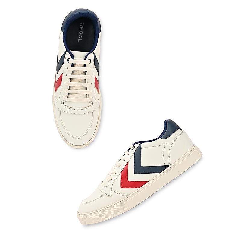 Regal White Mens Lace Up Sneakers