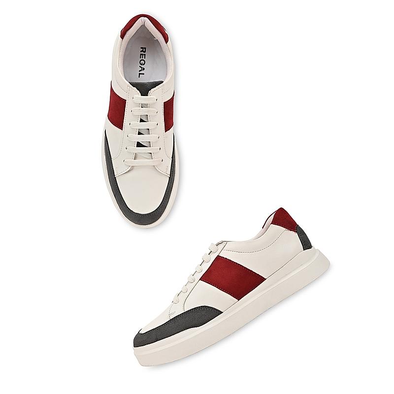 Regal Maroon Mens Lace Up Sneakers