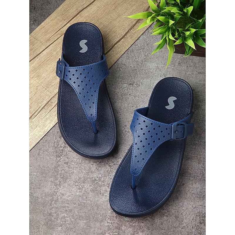 SOLE THREADS NAVY WOMEN CHERRY WEDGES