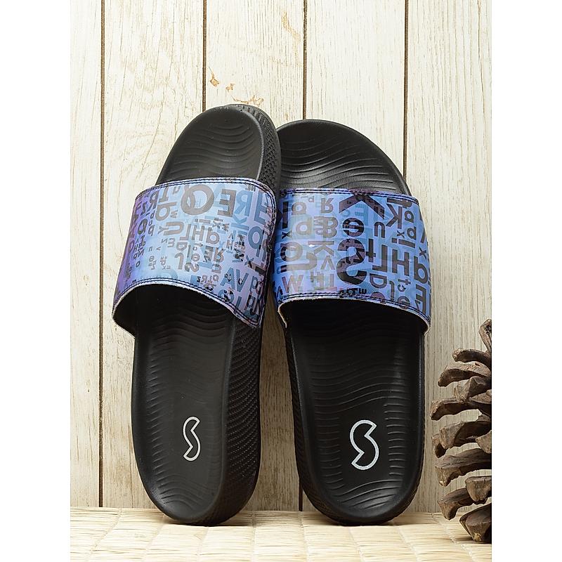 SOLE THREADS BLACK WOMEN SPECTRUM SLIDES