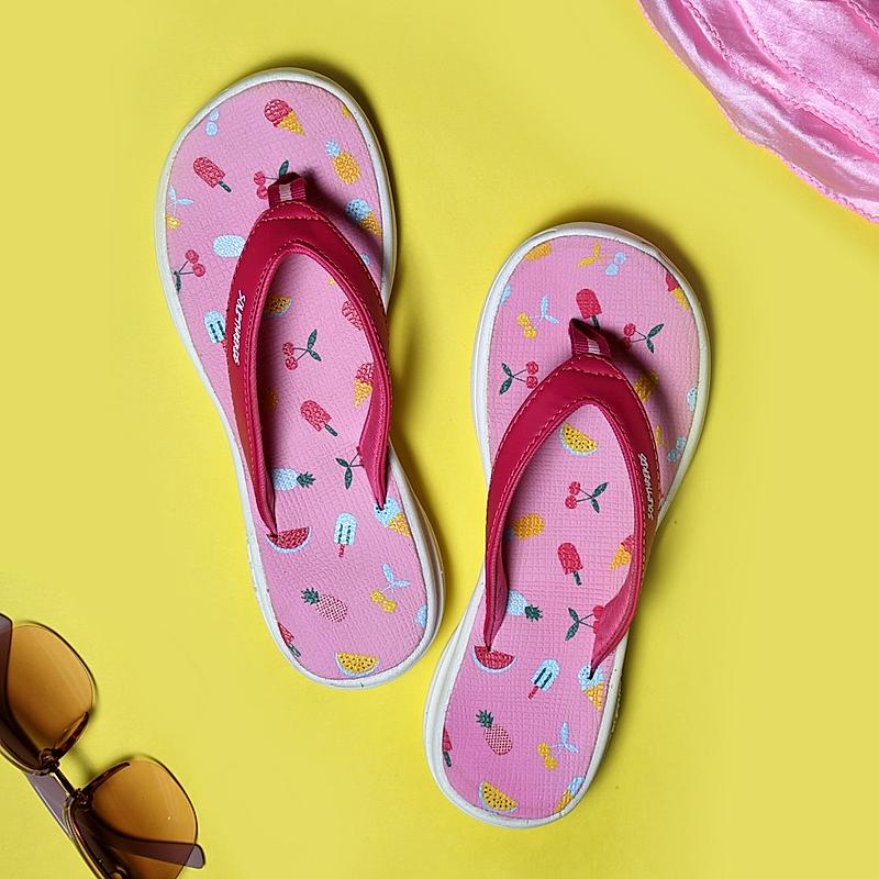 SOLE THREADS PINK WOMEN BLOSSOM FLIP FLOPS