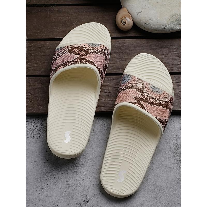 SOLE THREADS CREAM WOMEN SLIDES CLAIRE SLIDES