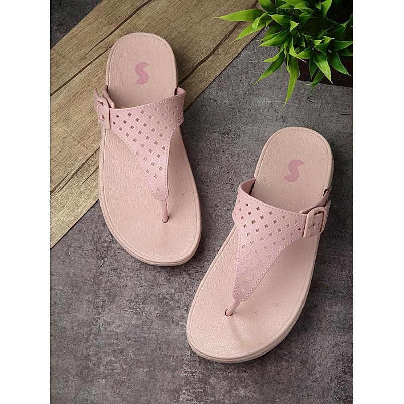 SOLE THREADS PINK WOMEN CHERRY WEDGES