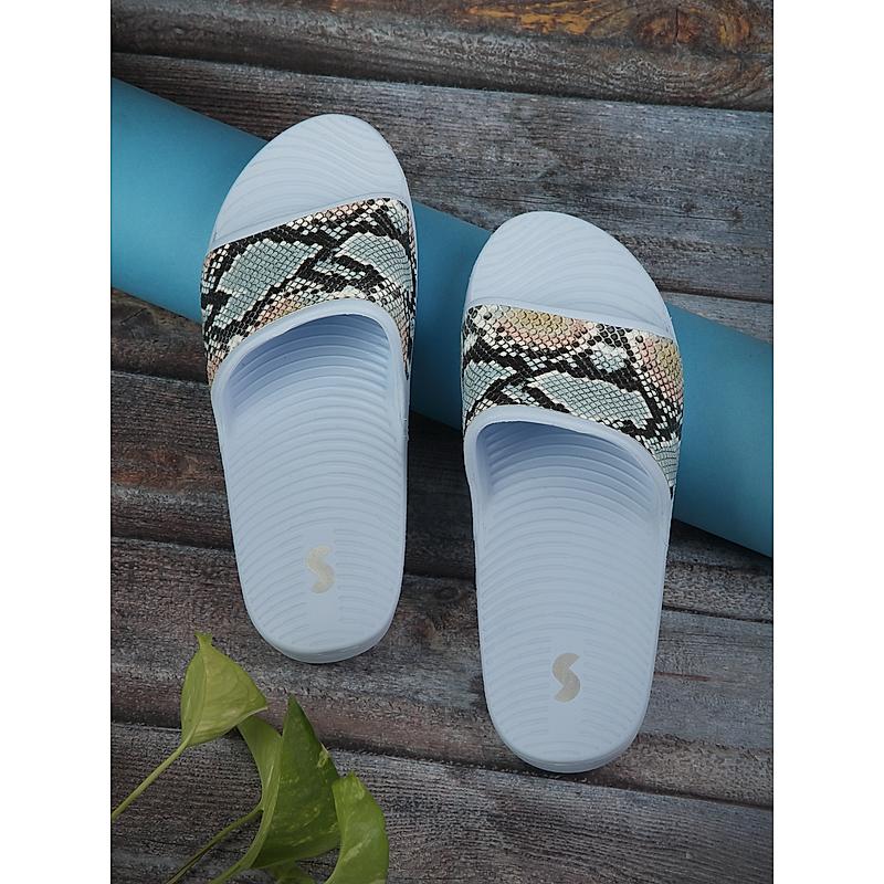 SOLE THREADS LIGHTBLUE WOMEN SLIDES CLAIRE SLIDES