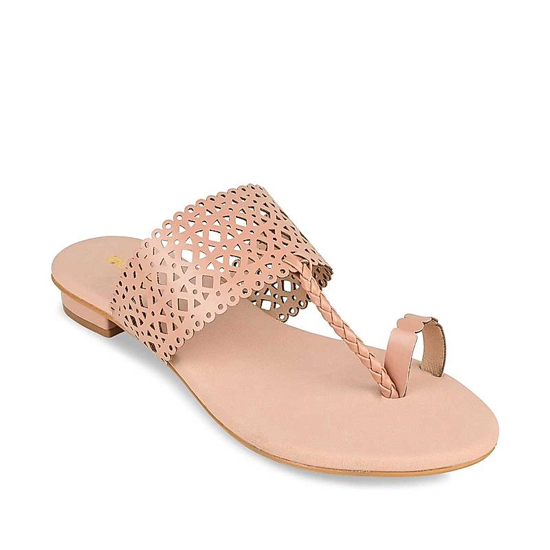 Rocia Pink Women Laser Cut Flats