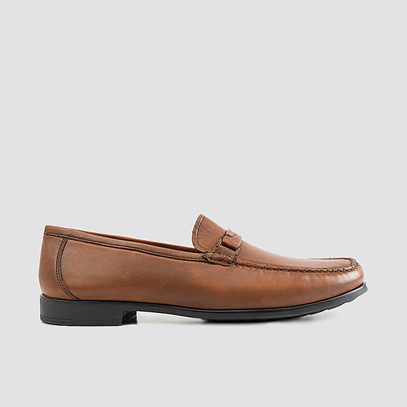 LANGUAGE TAN MEN LEATHER BRUCE LOAFER