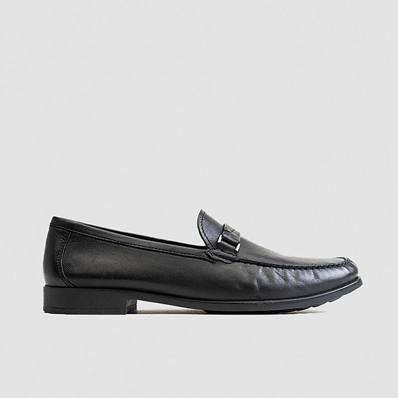 LANGUAGE BLACK MEN LEATHER BRUCE LOAFER