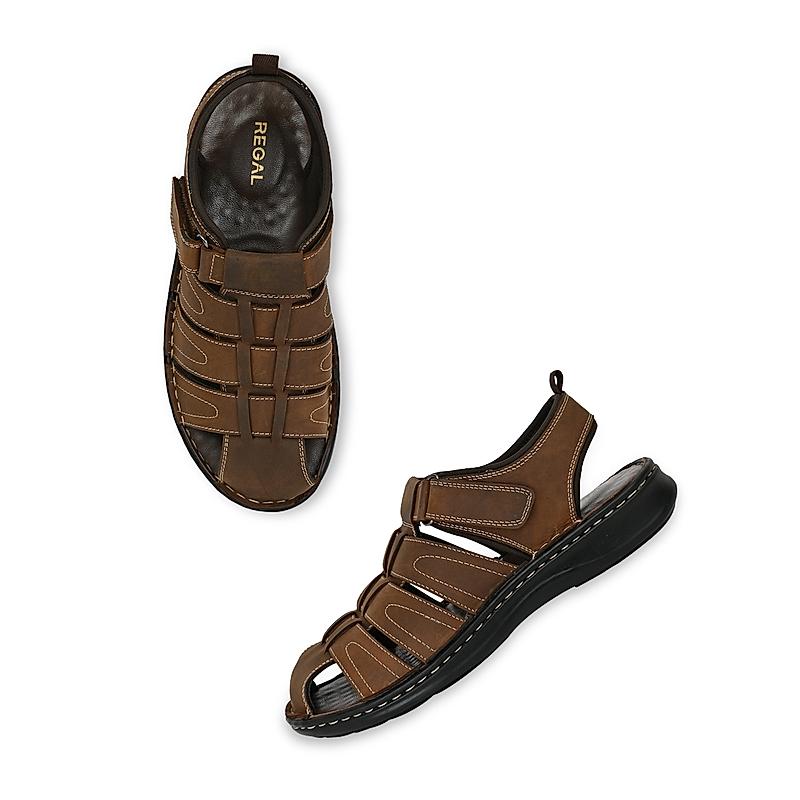 Regal Tan Men Fishermen Sandals