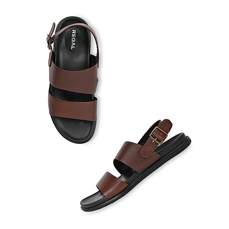 Regal Cherry Men Leather Sandals