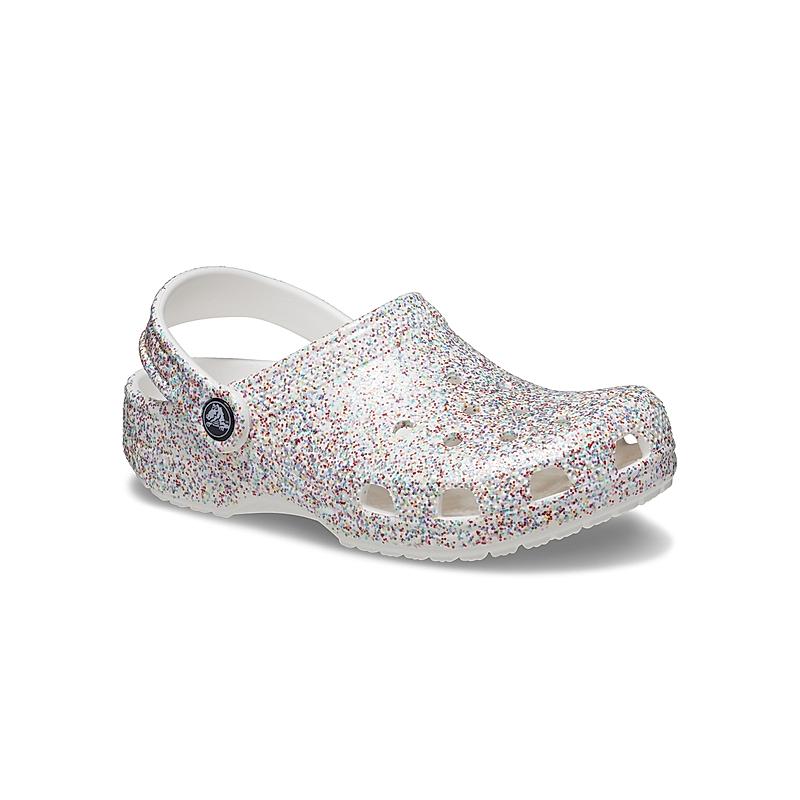 CROCS MULTI KIDS TODDLERS CLASSIC SPRINKLE GLITTER CLOGS