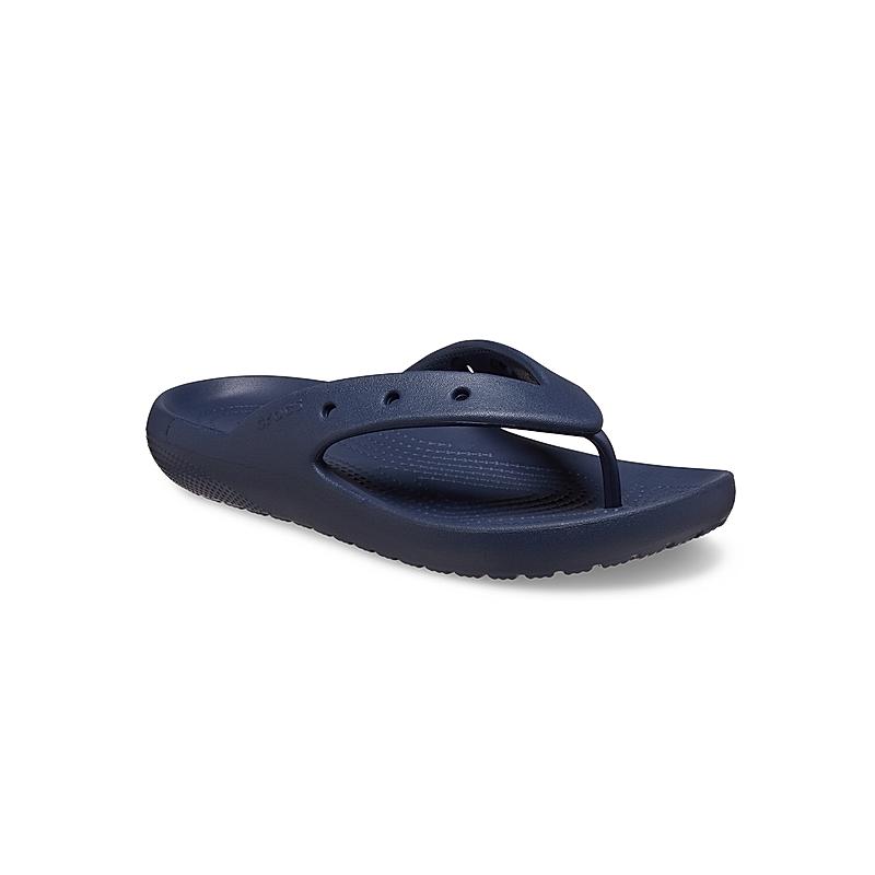 CROCS NAVY UNISEX CLASSIC II FLIP FLOPS