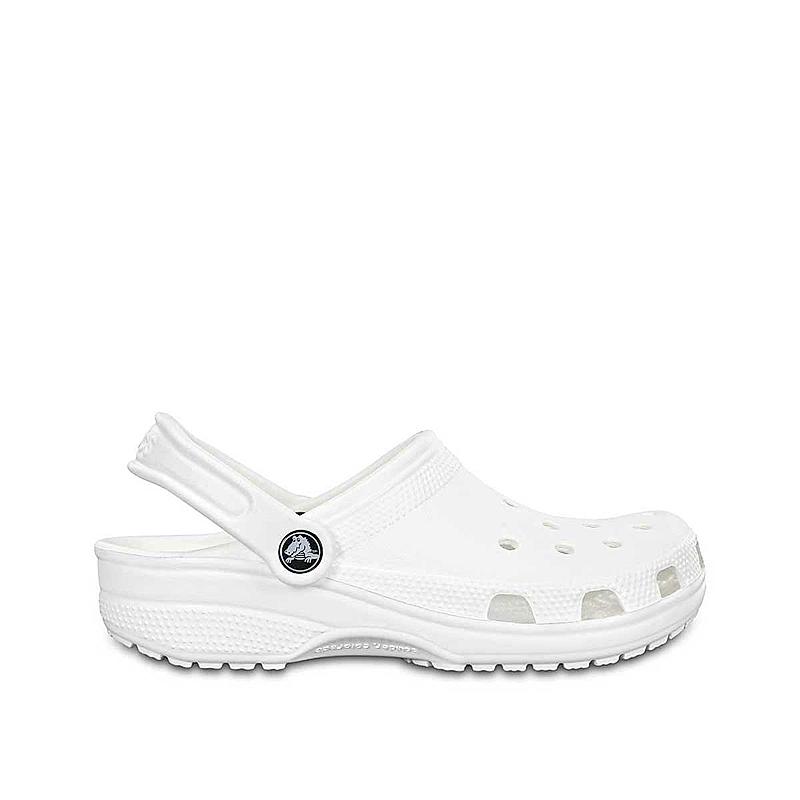 CROCS WHITE UNISEX CLASSIC CLOGS