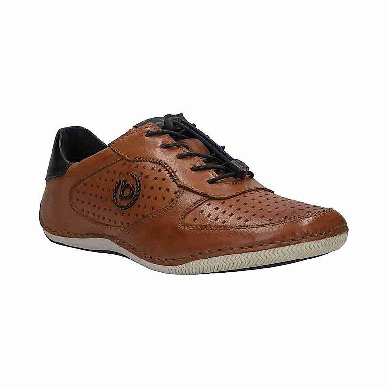 BUGATTI COGNAC MEN SLIP ON SNEAKERS