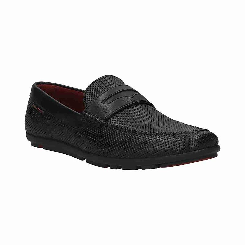 BUGATTI BLACK MEN LOAFERS