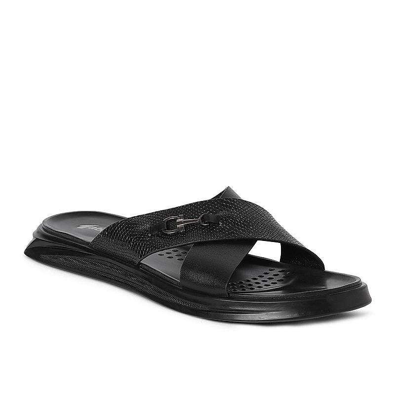 GABICCI BLACK MEN SANDALS