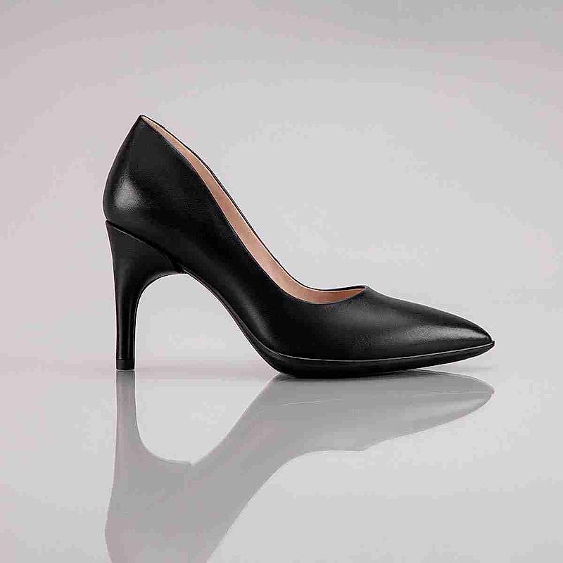 ECCO BLACK WOMEN SHAPE STILETTO PUMPS