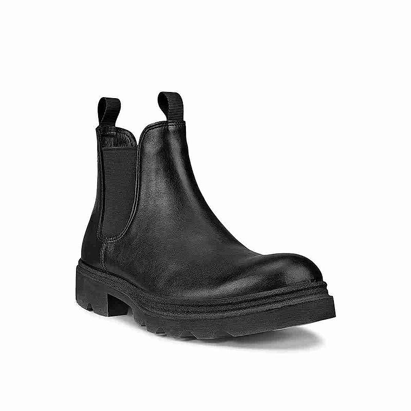 ECCO BLACK MEN GRAINER M BOOTS