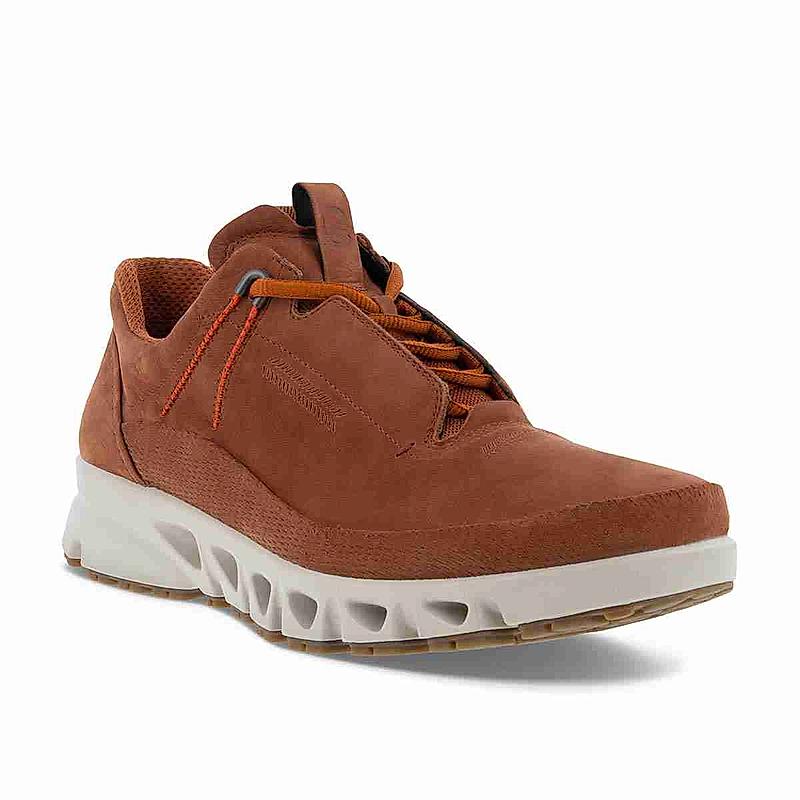 ECCO BROWN MEN MULTI-VENT M LACE-UP SNEAKERS